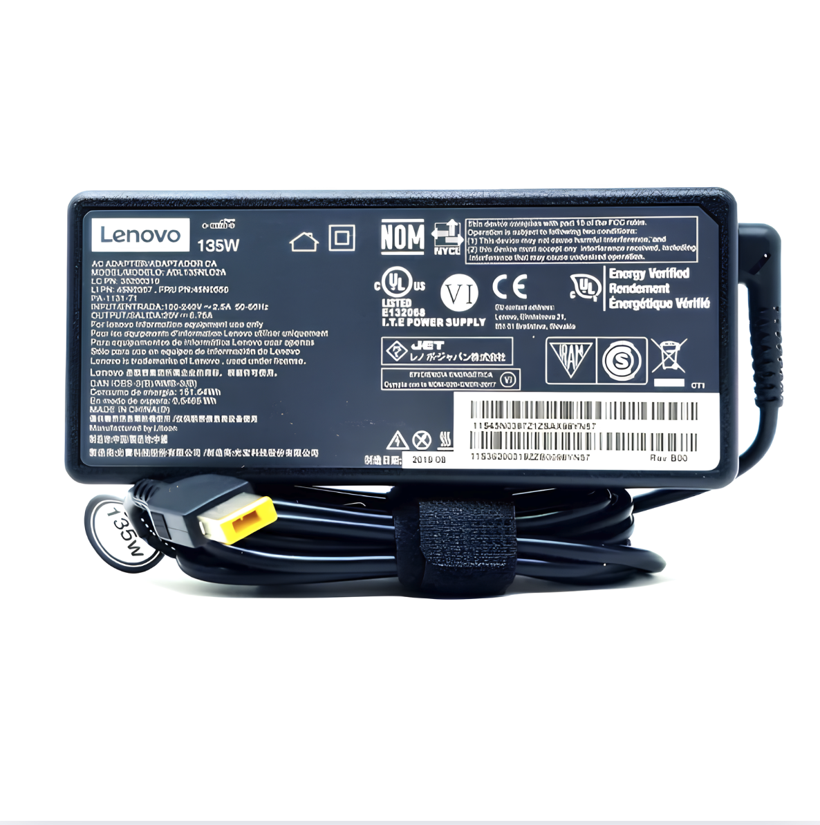 CARGADOR LENOVO 20V 6.75A TIPO USB 135W